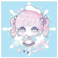 姐妹头像图片卡通一粉一蓝10