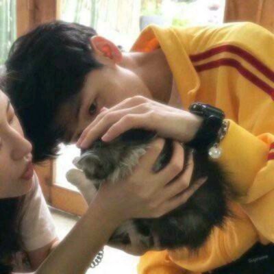 抖音火的头像小女孩和猫7