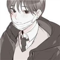 漫画黑白女生头像4