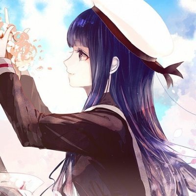 动漫头像丧系伤感女紫色系列4