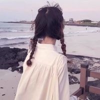 唯美蓝色系女生头像二次元5