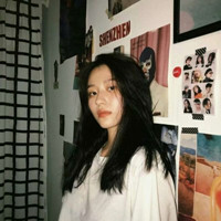 漫画黑色侧脸头像女11