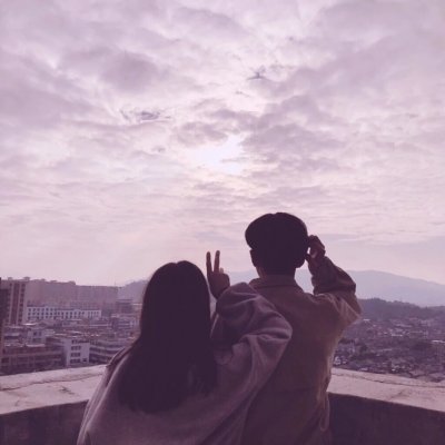 头发是绿色的情侣头像1