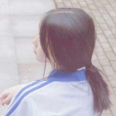 漫画黑色侧脸头像女5