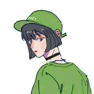 唯美蓝色系女生头像二次元6
