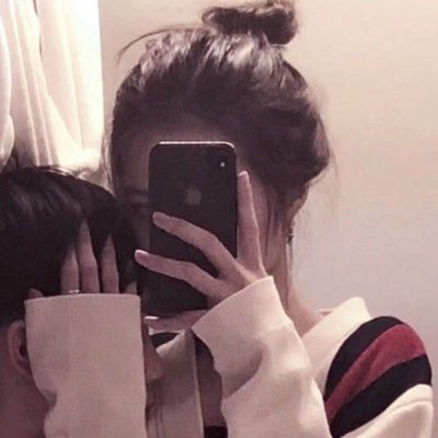 手绘情侣头像背影6