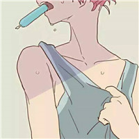 黑白短发男生头像卡通3