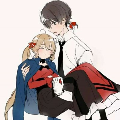 女二次元头像黑色系6