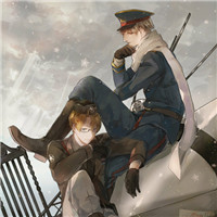 小女孩嘴上有支毛笔的卡通头像8