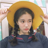 卡通长发美女头像背影2
