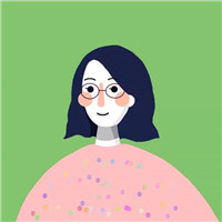黑色背景线条哭脸头像3